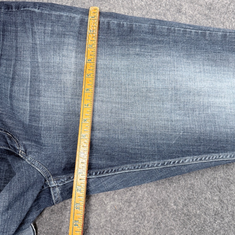 Wrangler Womens Straight Leg Jeans Blue Medium Wash Stretch Size 17x34 09MWTMS - Picture 10 of 11